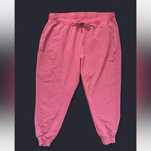 Mandala mauve scrub joggers pants with pockets size 2xl petite
